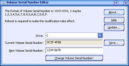 get hard drive serial number delphi
